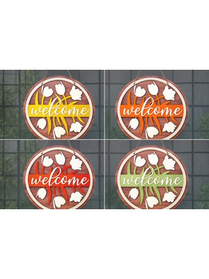 LTG Nova Welcome Renkli Kapı Süsü