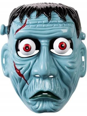 Frankenstein Temalı Sallanan Oynar Gözlü Maske