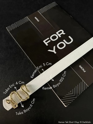 Fiori Yılan Tokalı Kadın Pantolon Kemeri, Ceket Kemeri, Elbise Kemeri, Gömlek Kemeri