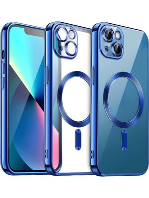 isiltikidsmoda Newface iPhone 15 Kılıf Kross Magneticsafe Kapak - Lacivert