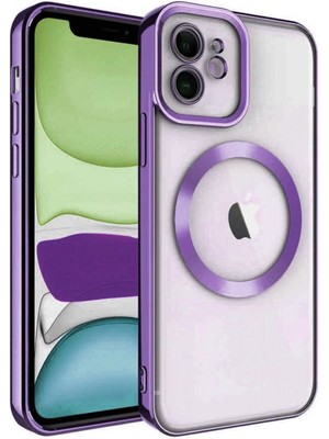 isiltikidsmoda Newface iPhone 11 Kılıf Kross Magneticsafe Kapak - Mor