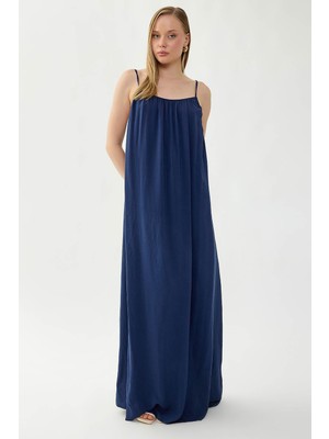 Vitrin Ip Askılı Uzun Elbise