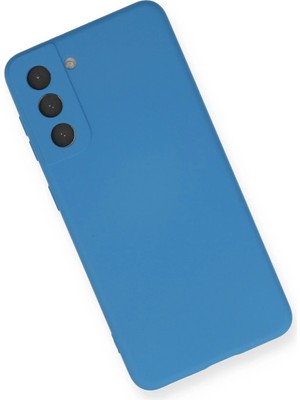 isiltikidsmoda Newface Samsung Galaxy S21 Fe Kılıf Nano Içi Kadife Silikon - Mavi
