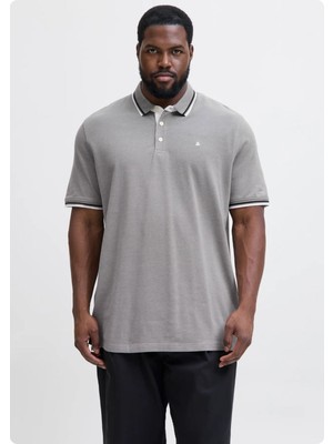Jack & Jones Jack&jones 12143859 Jjepaulos Polo Yaka Noos Battal Buyuk Beden Kısa Kol Tshırt