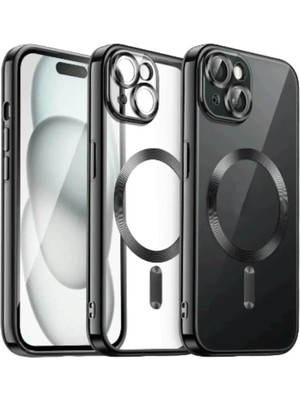 isiltikidsmoda Newface iPhone 15 Kılıf Kross Magneticsafe Kapak - Siyah