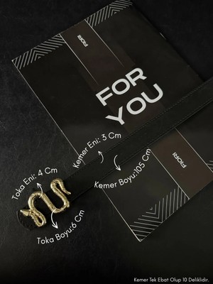 Fiori 3 cm Yılan Tokalı Kadın Pantolon Kemeri, Ceket Kemeri, Elbise Kemeri, Gömlek Kemeri