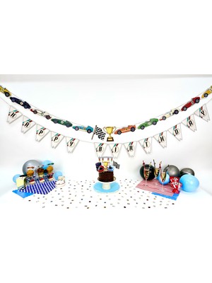 Fluparty Vintage Racing - Yarış Arabası Temalı Parti Seti