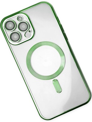isiltikidsmoda Newface iPhone 13 Pro Kılıf Kross Magneticsafe Kapak - Koyu Yeşil