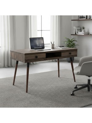 Mobenta Modest Desk | Masif Çalşıma & Laptop Masası, 2 Çekmece 1 Bölme - 120 Cm, Cv
