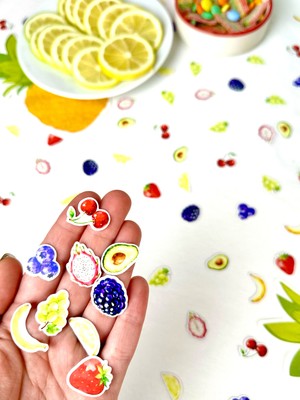 Fluparty Tutti Frutti - Meyve Temalı Mini Masa Konfetisi