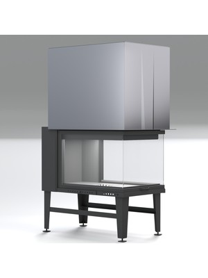 Özgürce Asansörlü Episi Şömine Haznesi - 70 Cm, Şık ve Fonksiyonel Tasarım