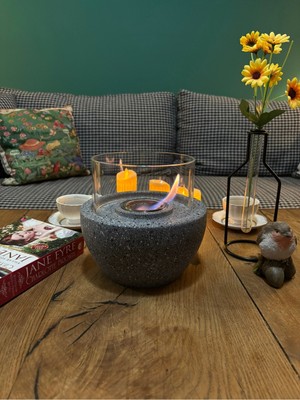 Özgürce Şık ve Modern Bioethanol Şömine, Odanıza Sıcaklık ve Şıklık Katın