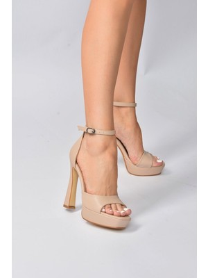 Fox Shoes Ten Kadın Topuklu Ayakkabı K404580109