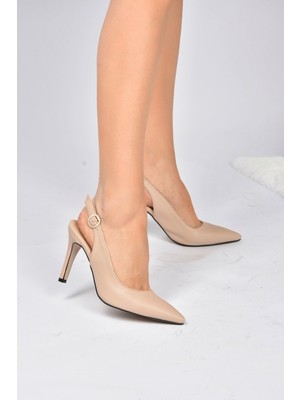 Fox Shoes Ten Kadın Topuklu Ayakkabı K404910309