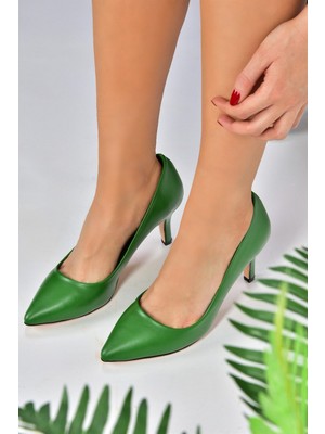 Fox Shoes Yeşil Ince Topuklu Kadın Stiletto L253970009