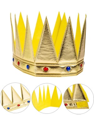 Kral Kraliyet Tacı Yetişkin Çocuk Uyumlu