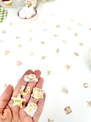 Fluparty Cowboy - Kovboy Temalı Mini Masa Konfetisi