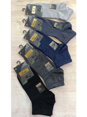 Ünlü Çorap Erkek Patik Çorap Bambo Dikişsiz 6çift / 42-44