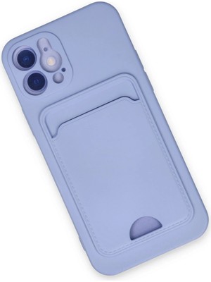 isiltikidsmoda Newface iPhone 12 Kılıf Kelvin Kartvizitli Silikon - Lila