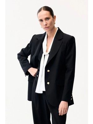 Adl Cep Detaylı Ceket Siyah 11946211000