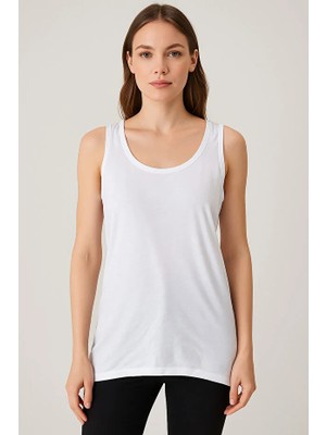 Q-En Kalın Askılı Kadın Bambu Atlet – Nefes Alan Dikişsiz ve Esnek Kumaş