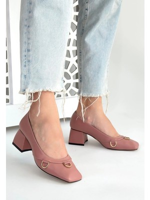 Üreticiniz Cande Pudra Cilt Topuklu Ayakkabı 481348