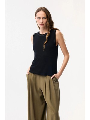 Adl Biyeli Kaşkorse Atlet Siyah 10244440002