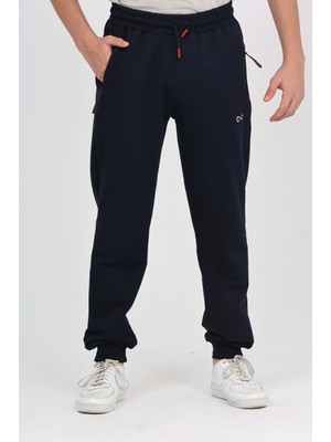 Toontoy Eerkek Çocuk Baskılı Beli Paçası Lastikli Cepli Basic Jogger Eşofman Altı - 2 Iplik