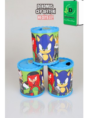 Sonic Dekomus Cep Defteri Hediyeli Lisanslı Sonıc "tek Adet" Kumbara