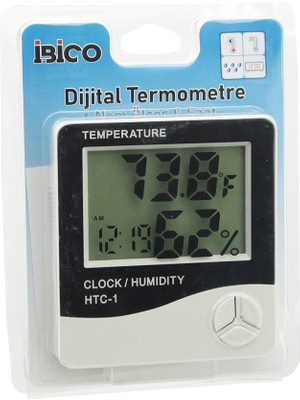 Dijital Saat - Sıcaklık - Nem Ölçer Pilli (5477) NFSM-RSGO3456