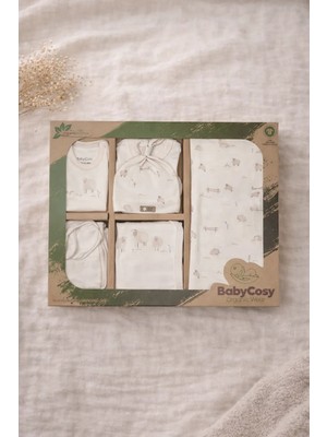 Baby Cosy Babycosy %100 Organik Pamuk 10’lu Yenidoğan Hastane Çıkışı Seti