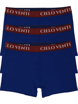 Cielo Venti Night Collection | 3'lü Organik Pamuk Erkek Boxer | Kraft Kutu