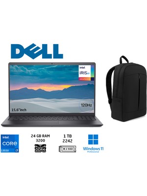 Dell Vostro 3530 I7-1355U 24GB 1tb SSD 15.6"120hz Laptop WINDOWS11 Pro+Duddi Çanta N1601PVNB3530U