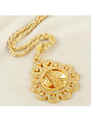 SiHako Tuğralı Altın Kaplama Kolye