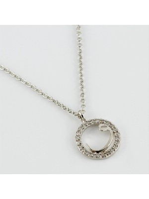 SiHako Vav Figürlü Zirkon Taşlı Minik Kolye