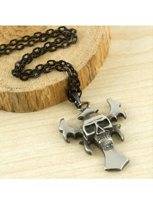 SiHako Kuru Kafa Metal Erkek Kolye