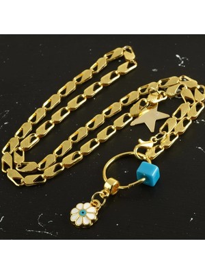 SiHako Papatya Boncuk Lüx Kolye