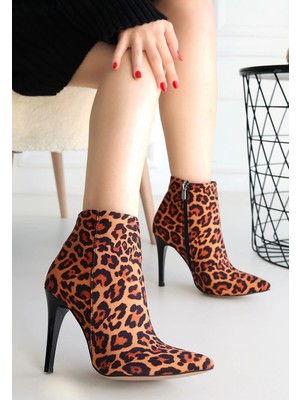 Üreticiniz Blan Zebra Saten Topuklu Bot 481348