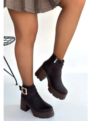 Üreticiniz Pinma Acı Kahve Cilt Topuklu Bot 481348