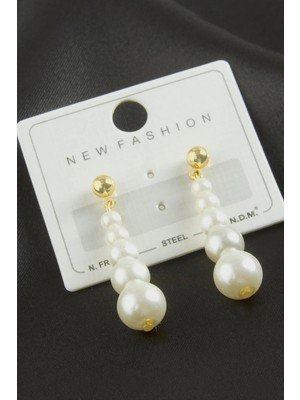 SiHako Yuvarlak Inci Küpe