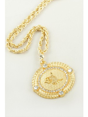 SiHako Tuğra Taşlı Uçlu Kolye