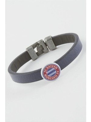 SiHako Lacivert Renkli Suni Deri Bileklik