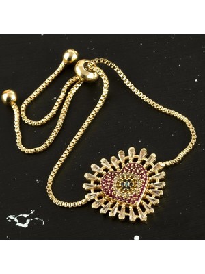 SiHako Kalp Zirkon Taşlı Lüx Asansörlü Bileklik