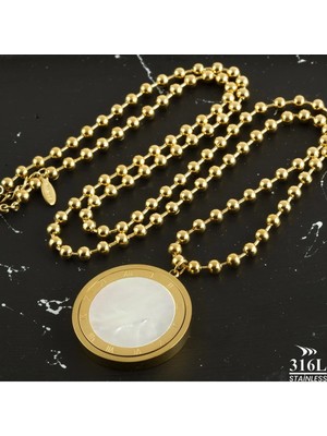 SiHako Roma Rakamlı Lüks Çelik Kolye