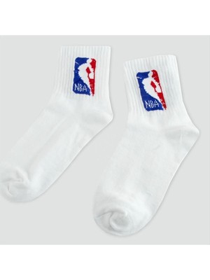 SiHako Nba Desenli Kolej Çorap 8*28