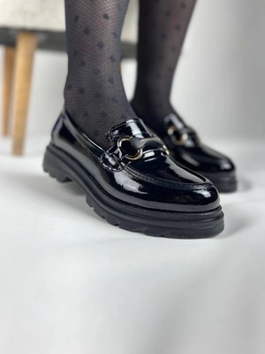 Üreticiniz KB-ZN101 Kuback Kömür Rugan Günlük Kadın Babet 481348