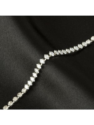 SiHako Baget Taşlı Lüks Kararmaz Bileklik