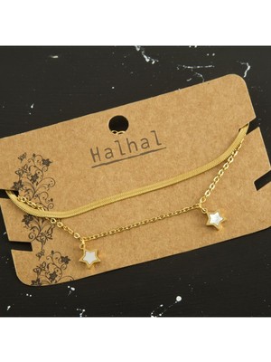 SiHako Yıldız Figürlü Ikili Italyan Çelik Halhal