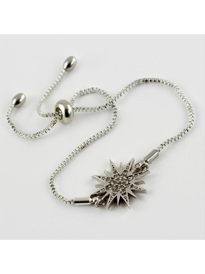 SiHako Yıldız Figürlü Zirkon Taşlı Asansörlü Bileklik