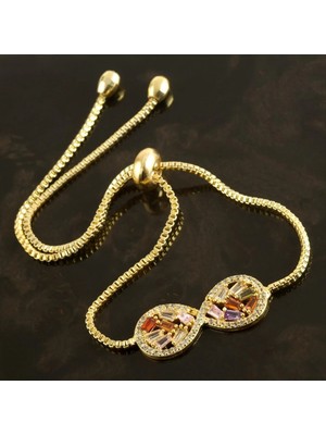 SiHako Sonsuzluk Zirkon Taşlı Asansörlü Bileklik